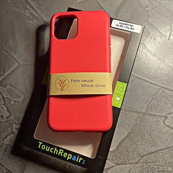Bio Cover 100% nedbrydeligt cover til iPhone 11 Pro - rød