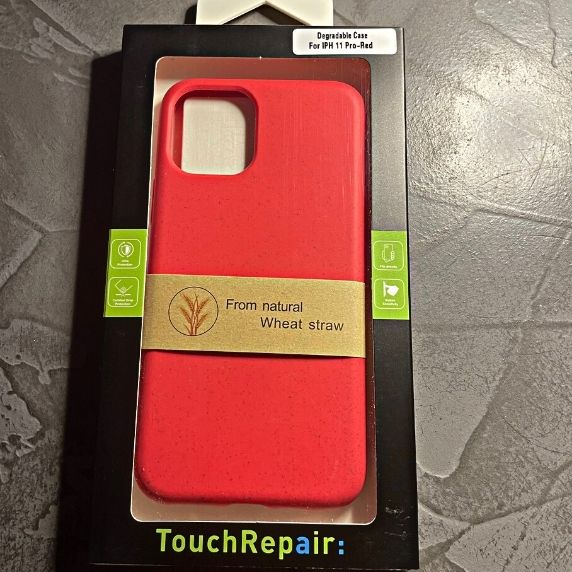 Bio Cover 100% nedbrydeligt cover til iPhone 11 Pro - rød - Billede 5