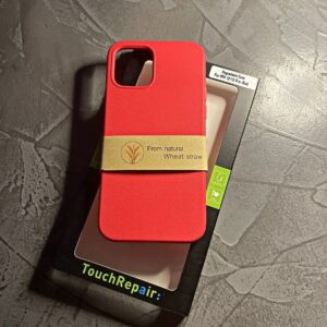 Bio Cover 100% nedbrydeligt cover til iPhone 12 / 12 Pro - r&oslash;d