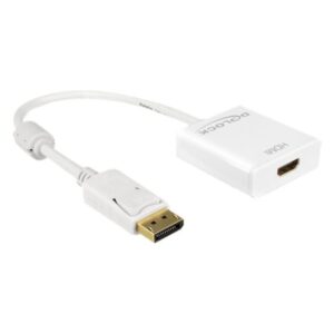 DeLOCK video cable adapter 0.2 m DisplayPort HDMI Type A (Standard) White