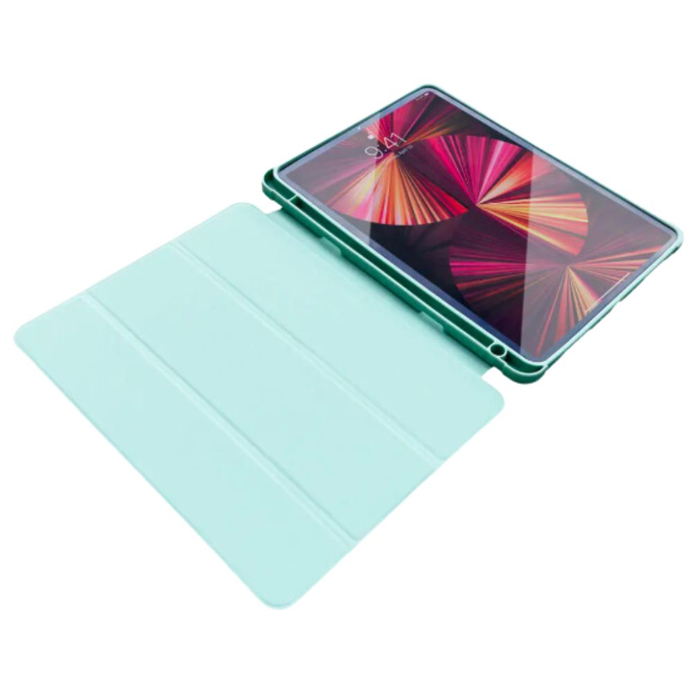 Tri-fold Smart Cover m. pen holder til iPad Air 4/5 (2020/2022) Grøn - Billede 3