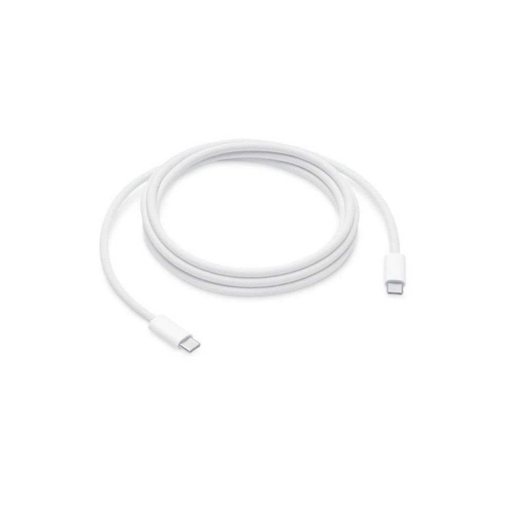 Nylon USB-C til USB-C kabel (60W) OEM 2 mtr - hvid