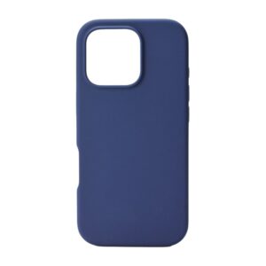 iPhone 16 Pro silikone cover - m&oslash;rkebl&aring;