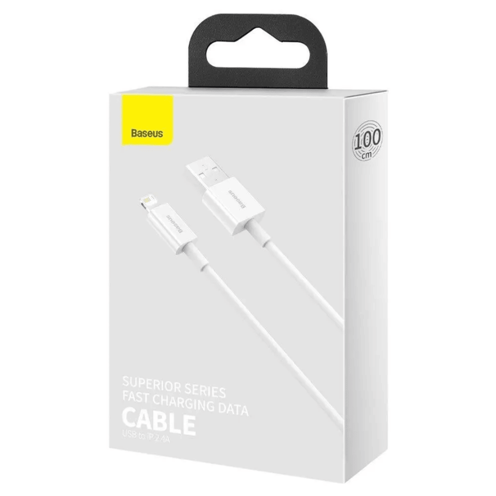 Baseus Superior USB - Lightning Kabel Hvid 1m - Billede 3