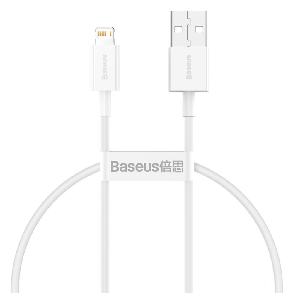 Baseus Superior USB - Lightning kabel 25cm - hvid